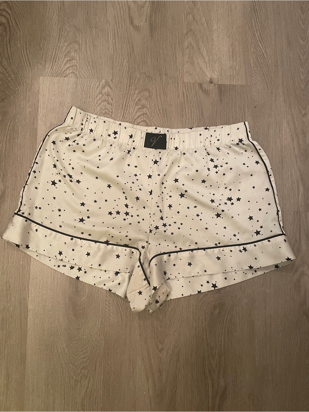 Victoria's Secret White Star-Print Lounge Shorts